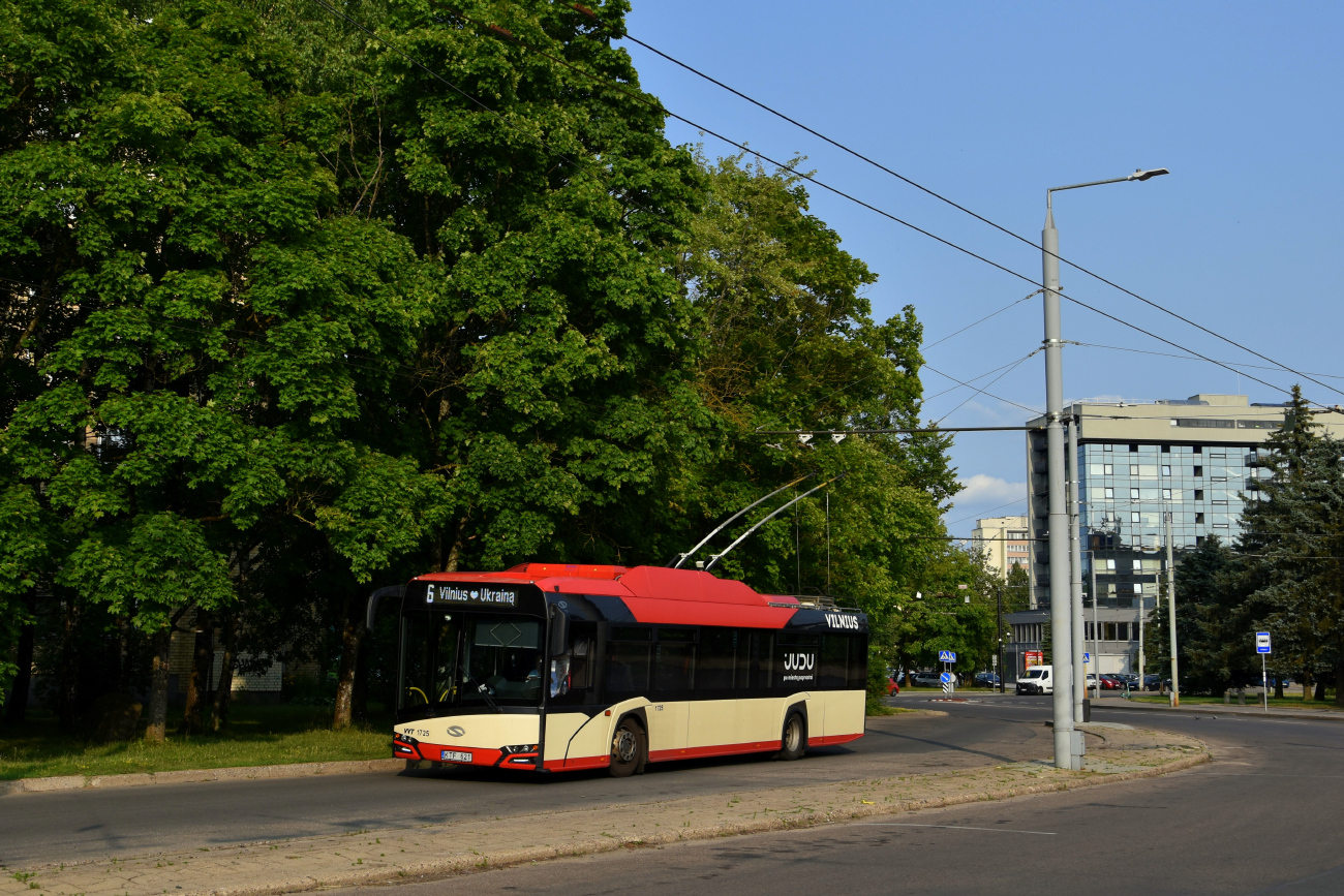 Vilnius, Solaris Trollino IV 12 Škoda № 1725 Vilnius, Solaris Trollino IV 12 Škoda № 1725