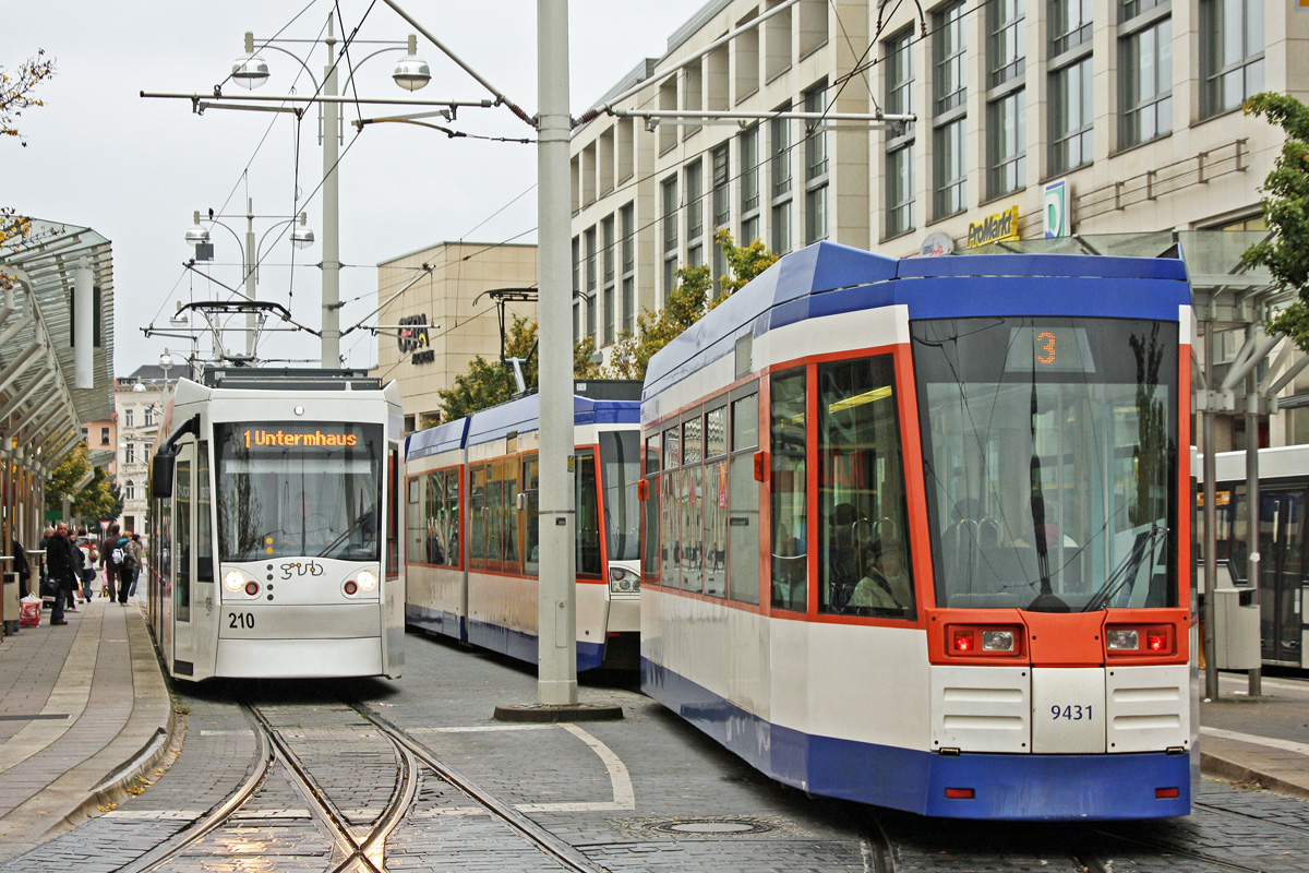 Гера, Alstom NGT8G № 210; Гера, LHB SB9 № 9431