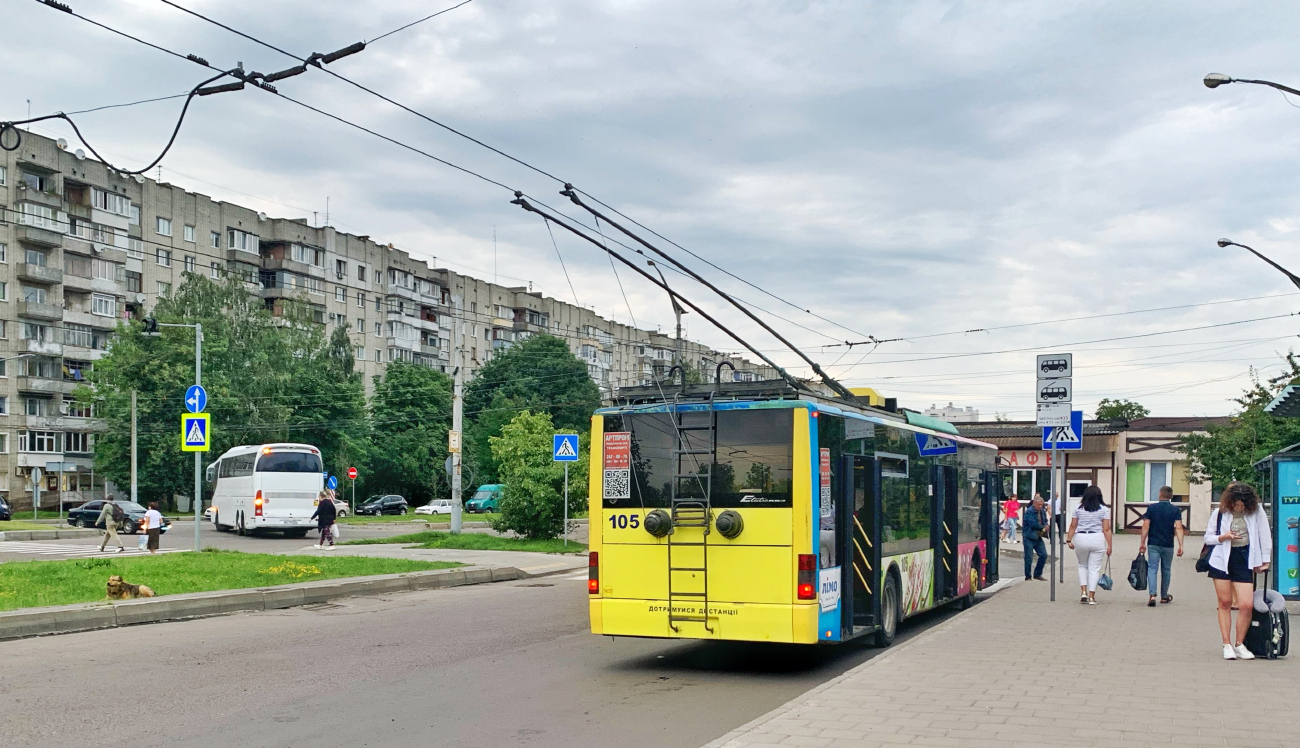 Львов, LAZ E183D1 № 105
