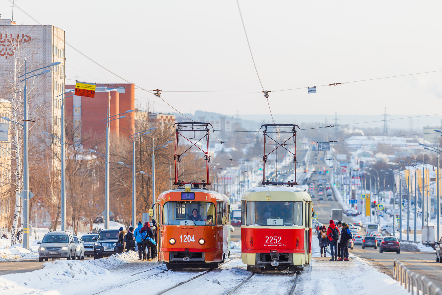 Ижевск, Tatra T3K № 1204; Ижевск, Tatra T3SU (двухдверная) № 2252; Ижевск — Разные фотографии
