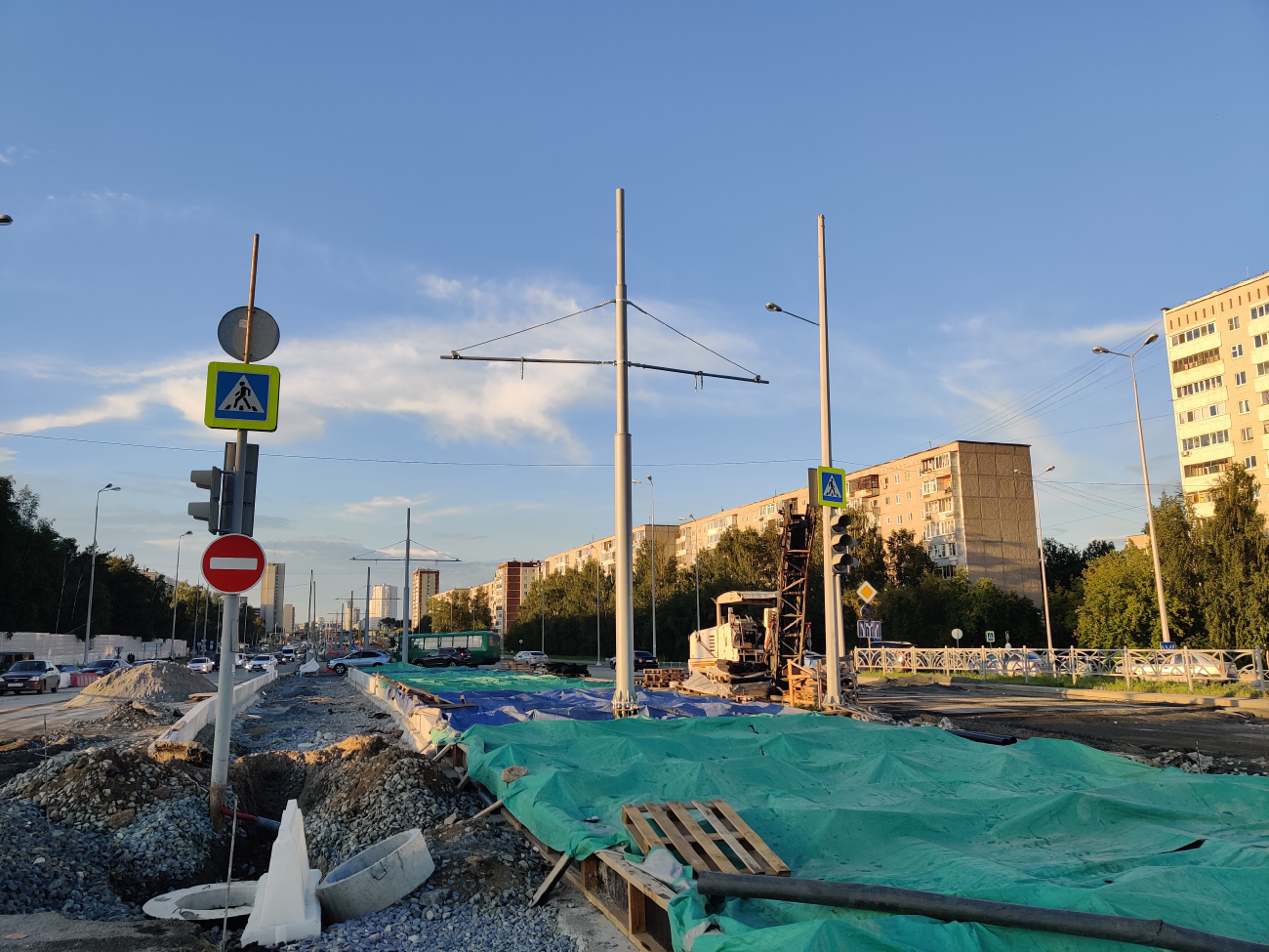 叶卡捷琳堡 — The construction of a tram line to Akademichesky