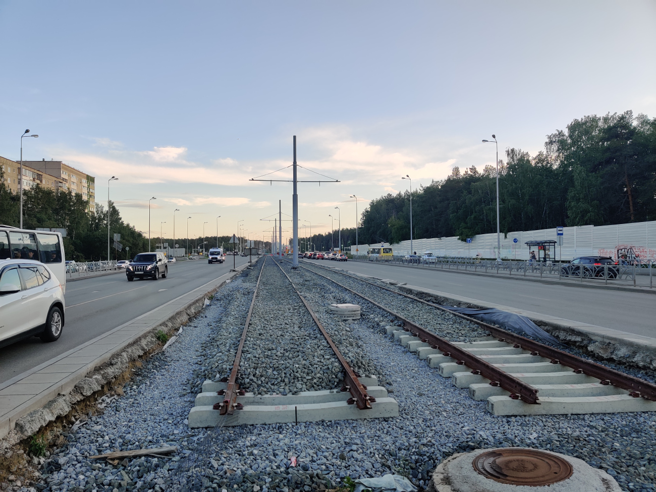 Jekaterinburgas — The construction of a tram line to Akademichesky