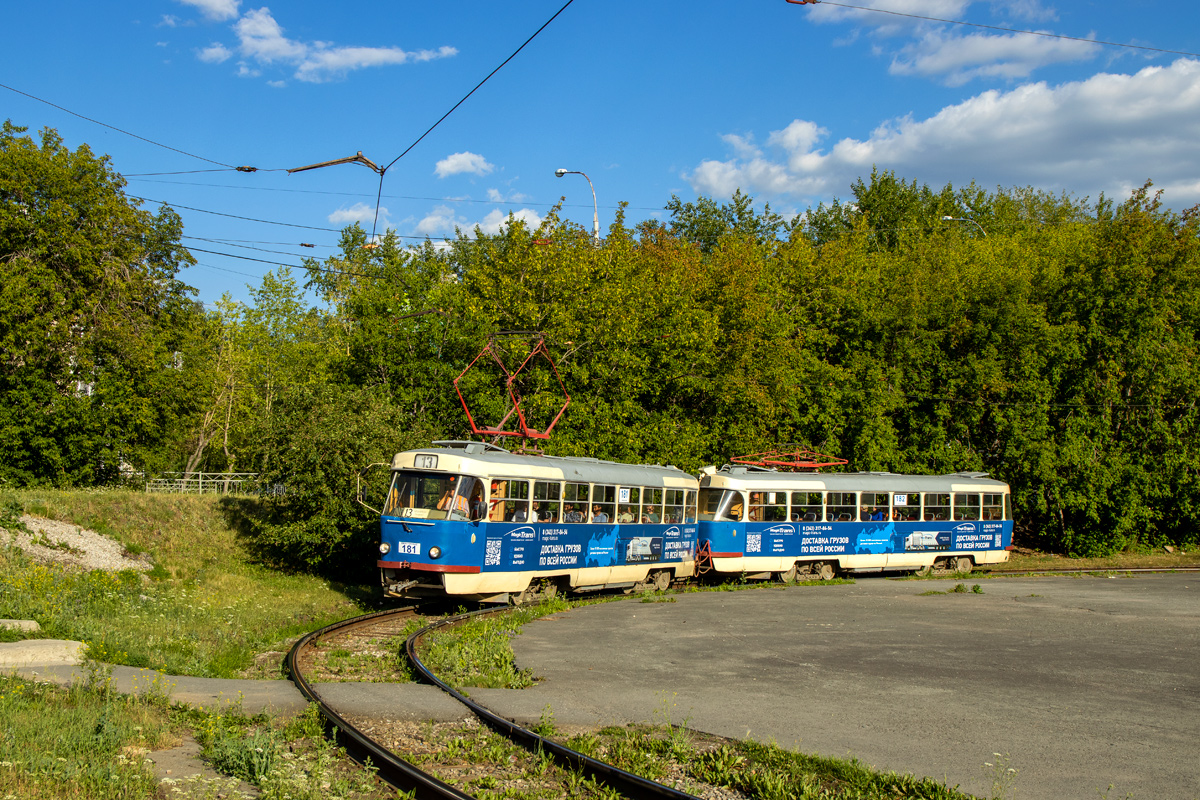 Jekaterinburg, Tatra T3SU № 181; Jekaterinburg, Tatra T3SU № 182