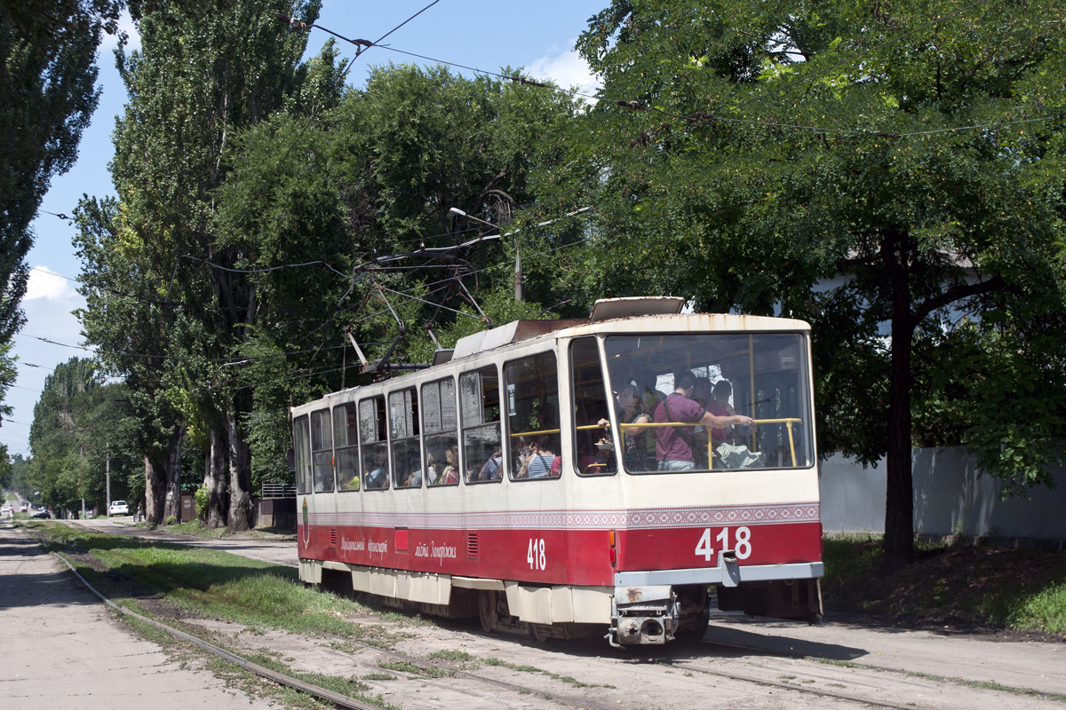Запорожье, Tatra T6B5SU № 418