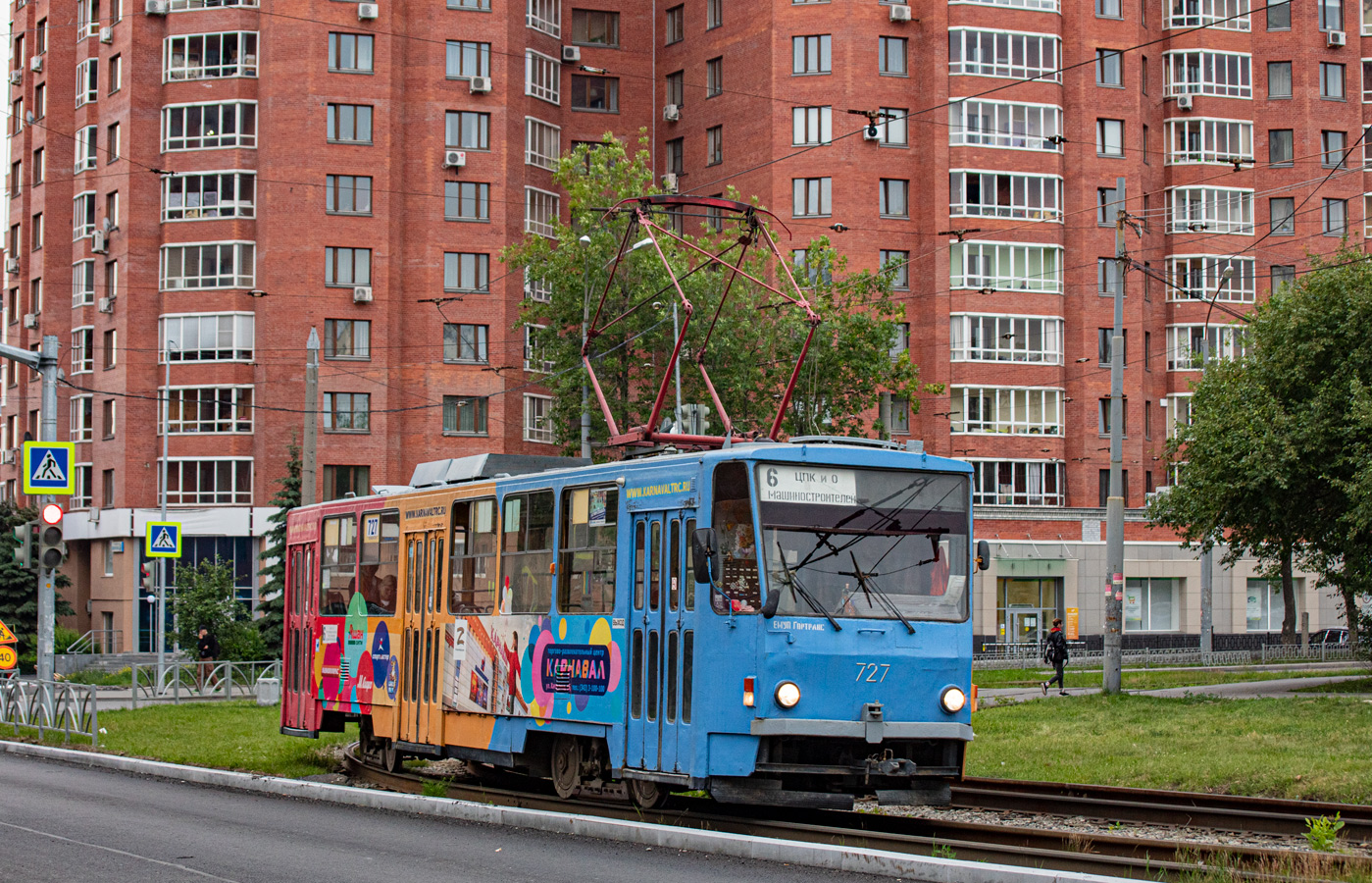 Екатеринбург, Tatra T6B5SU № 727