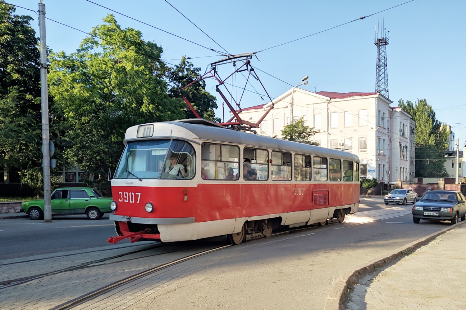 Донецк, Tatra T3SU (двухдверная) № 3907