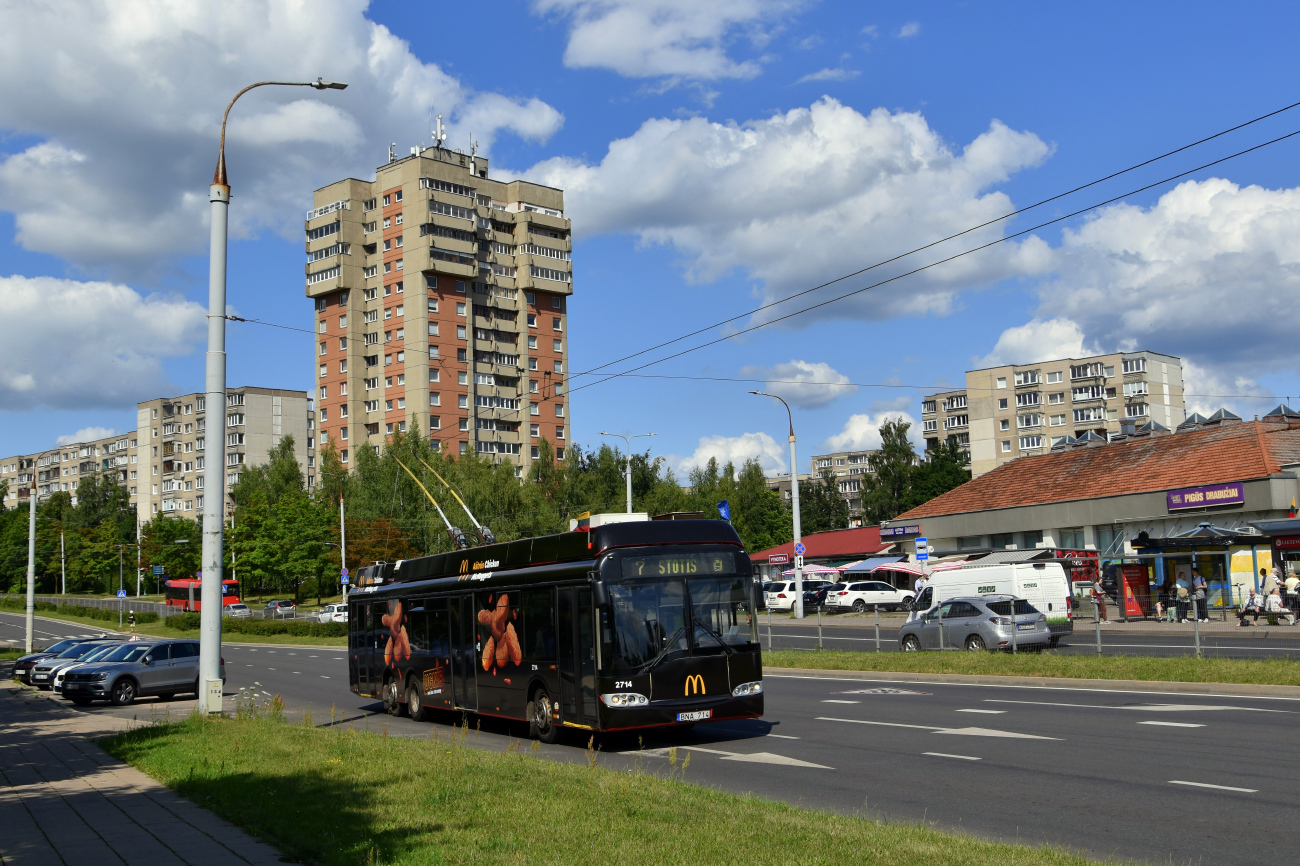 Вильнюс, Solaris Trollino II 15 AC № 2714