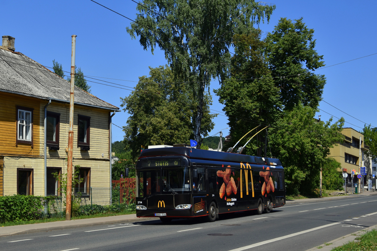 Вильнюс, Solaris Trollino II 15 AC № 2714
