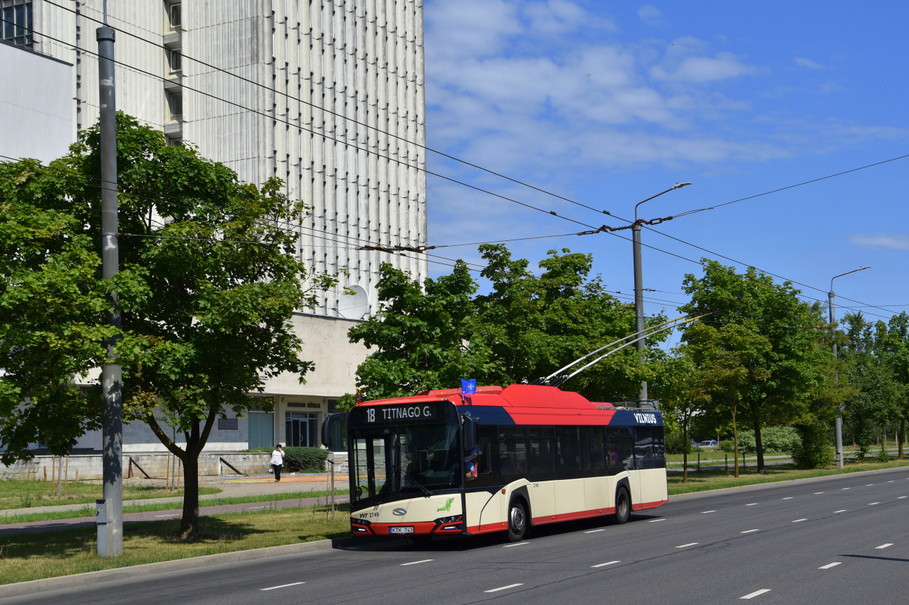 Вильнюс, Solaris Trollino IV 12 Škoda № 2749