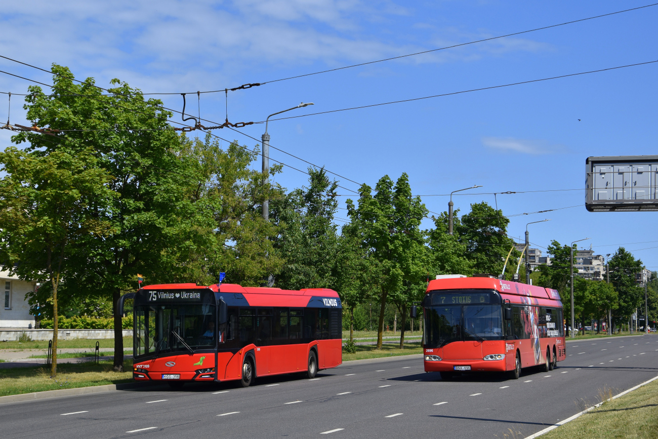 Вильнюс, Solaris Trollino II 15 AC № 2696