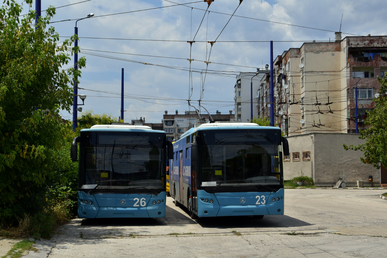 Пазарджик, ЛАЗ E183A1 № 26; Пазарджик, ЛАЗ E183A1 № 23