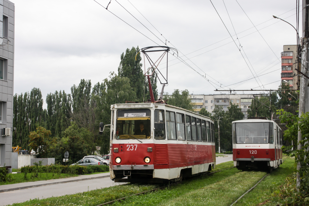 Липецк, 71-605А № 237; Липецк, Tatra T6B5SU № 120