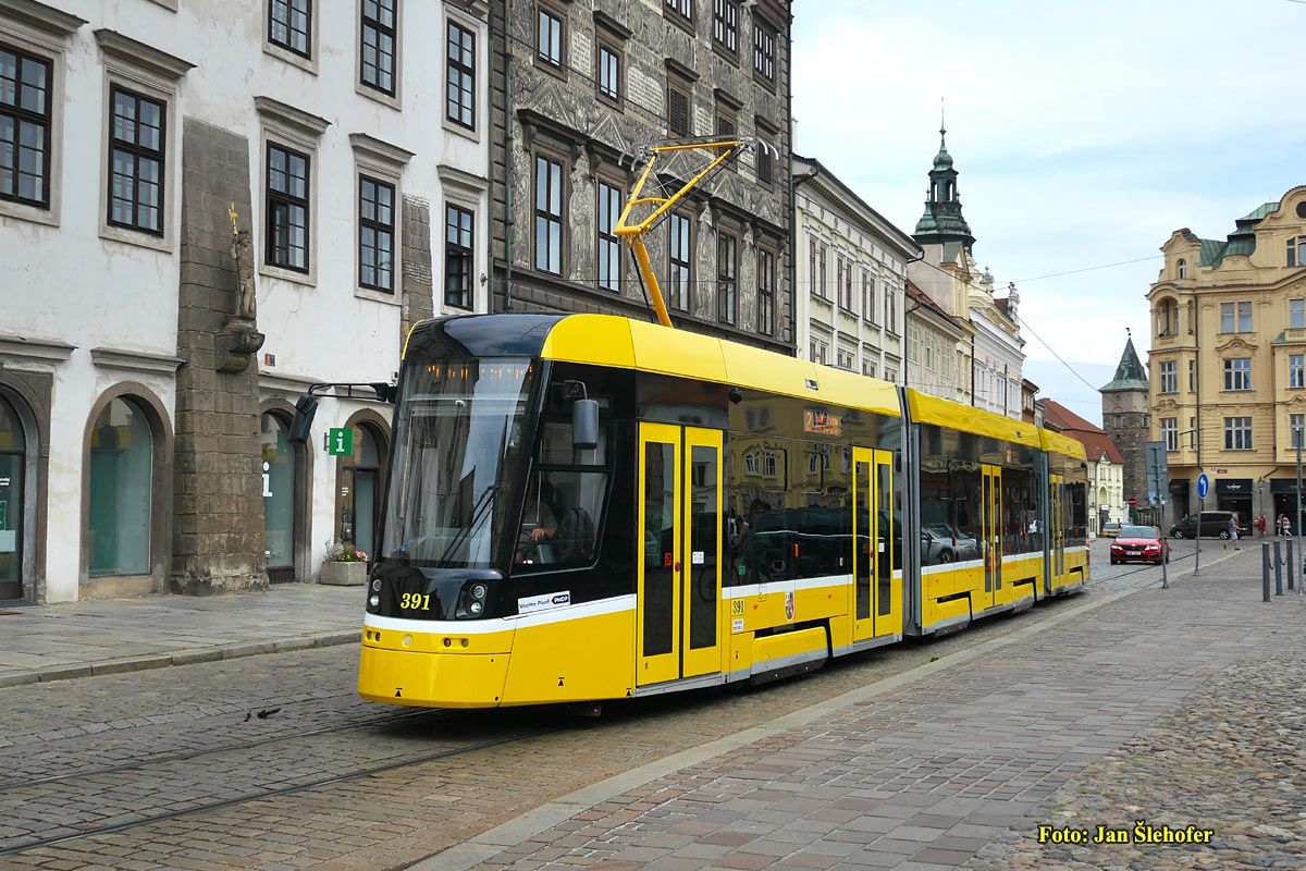 Пльзень, Škoda 40T ForCity Smart № 391
