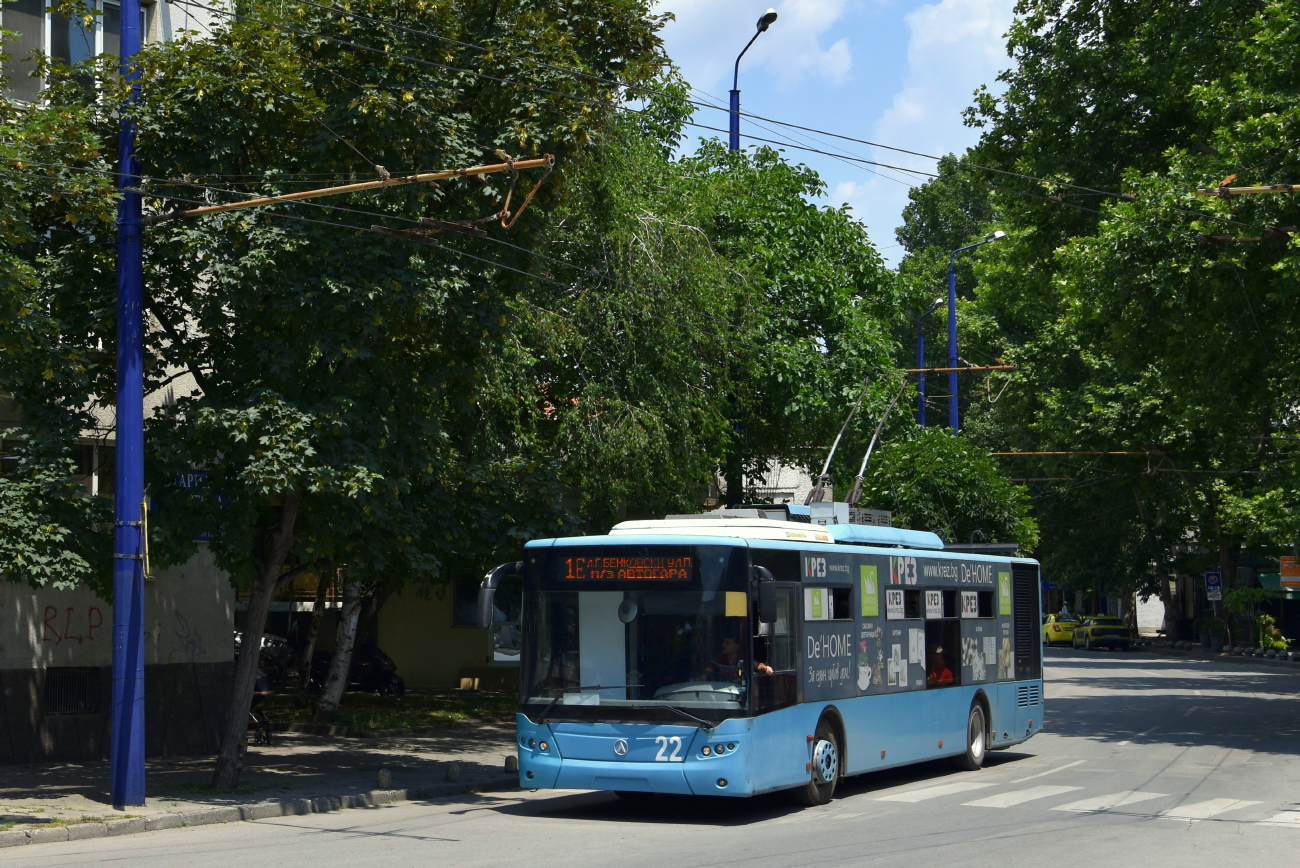 Пазарджик, ЛАЗ E183A1 № 22