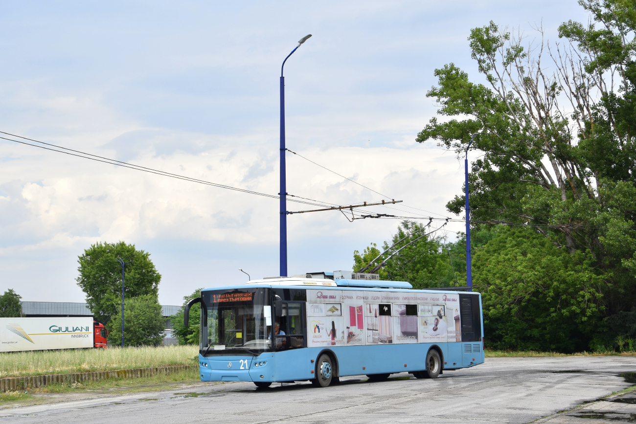 Пазарджик, ЛАЗ E183A1 № 21