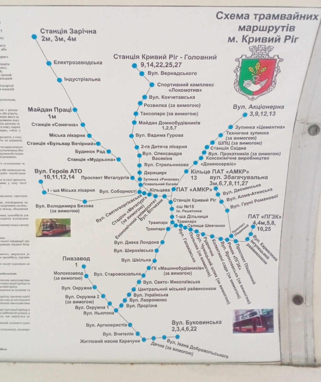 Кривой Рог — Схемы
