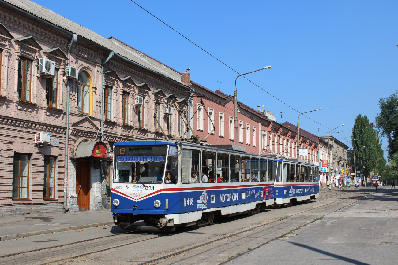 Запорожье, Tatra T6B5SU № 418