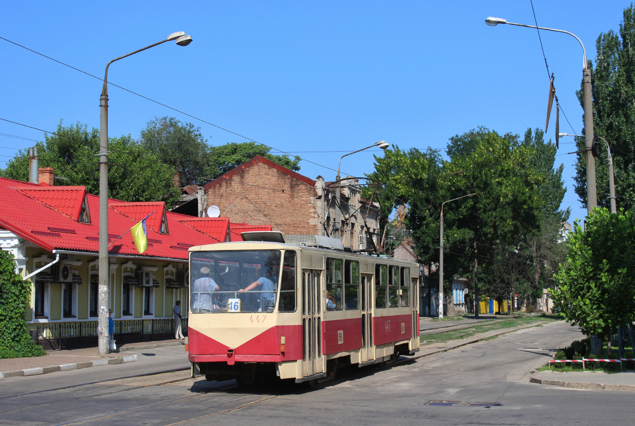 Запорожье, Tatra T6B5SU № 447
