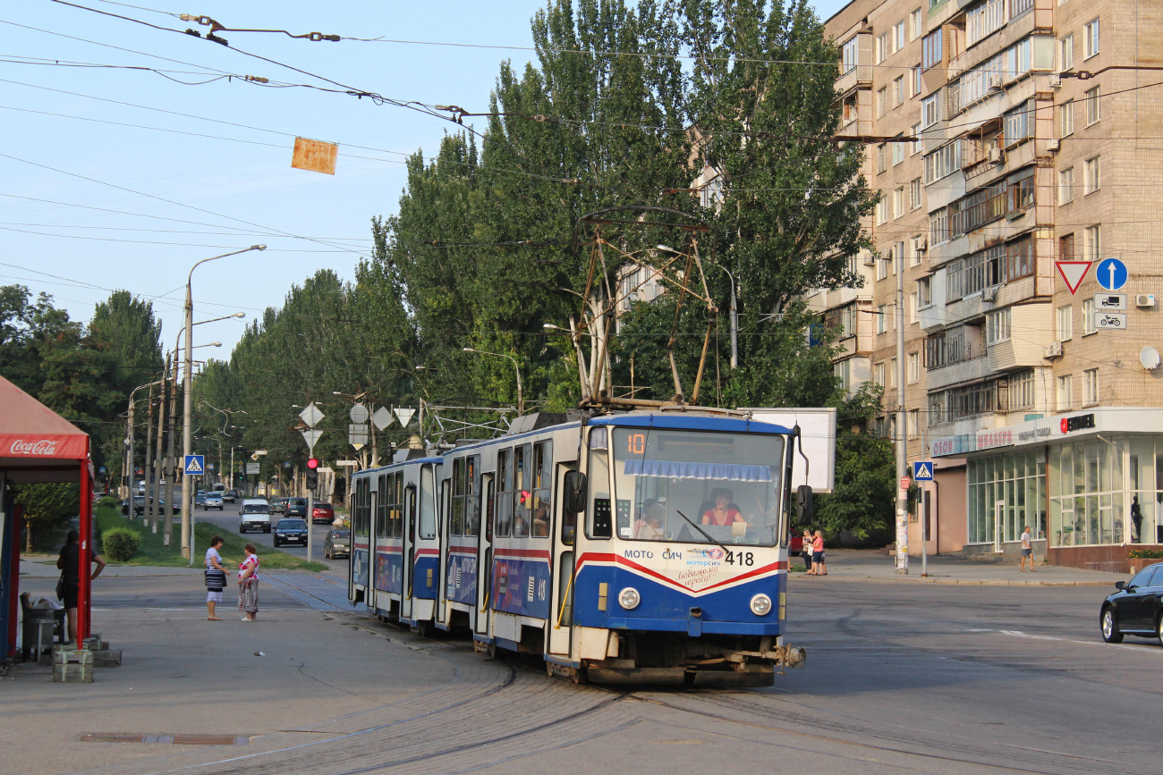Запорожье, Tatra T6B5SU № 418