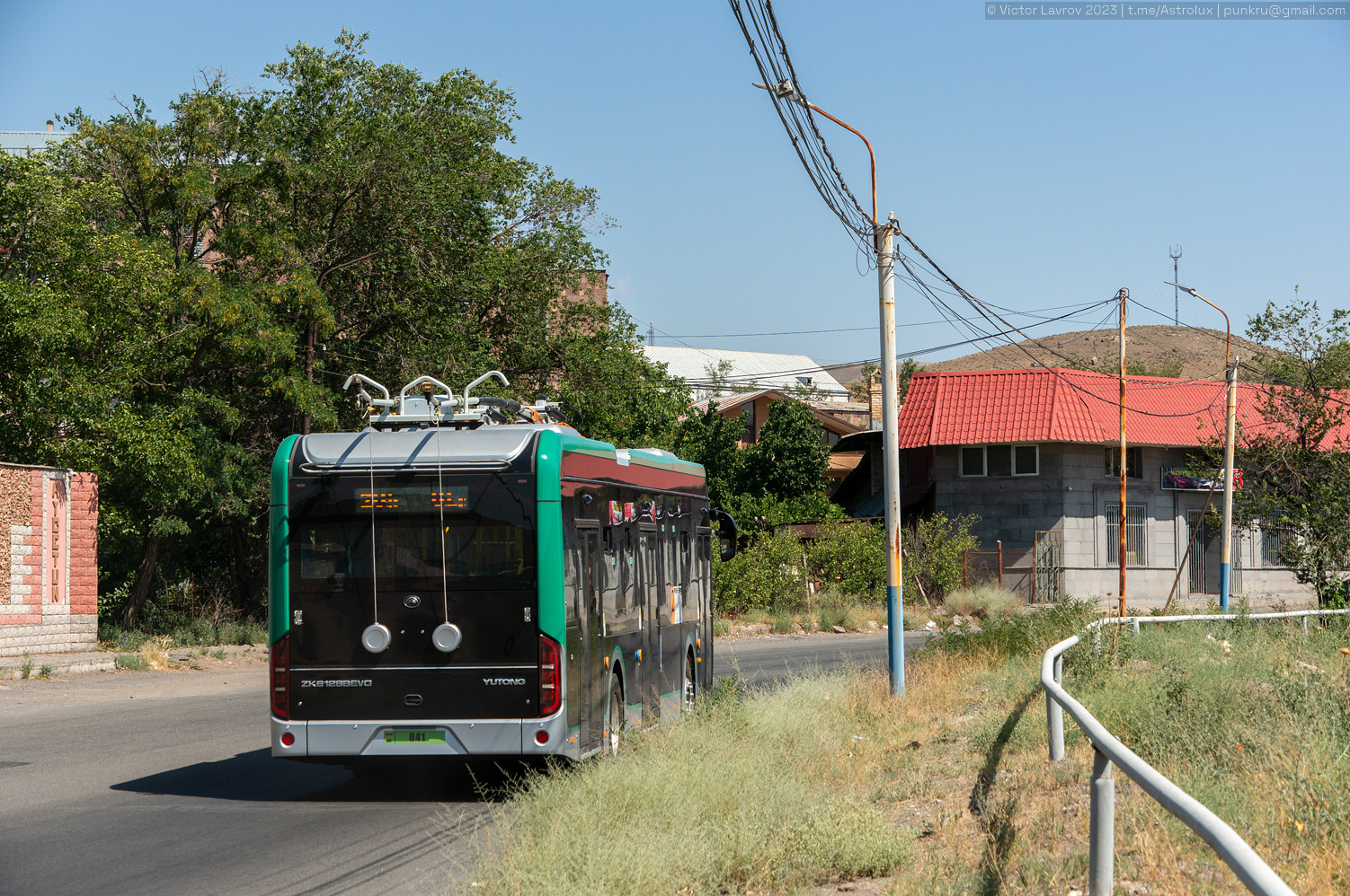 Ереван, Yutong ZK6128BEVG № 041