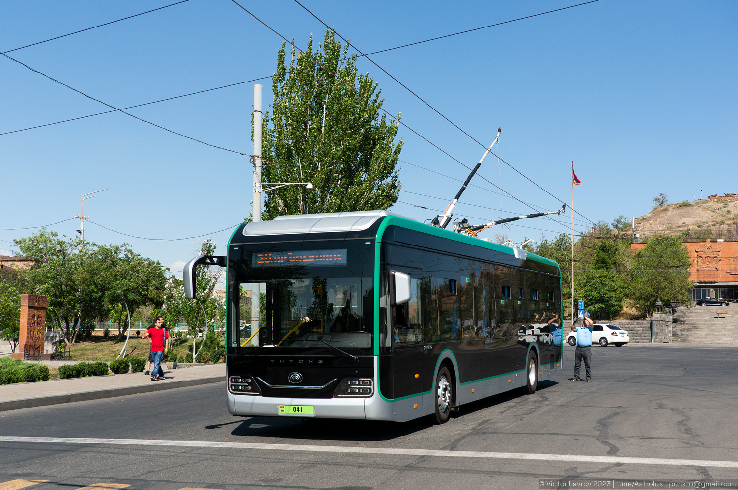 Ереван, Yutong ZK6128BEVG № 041