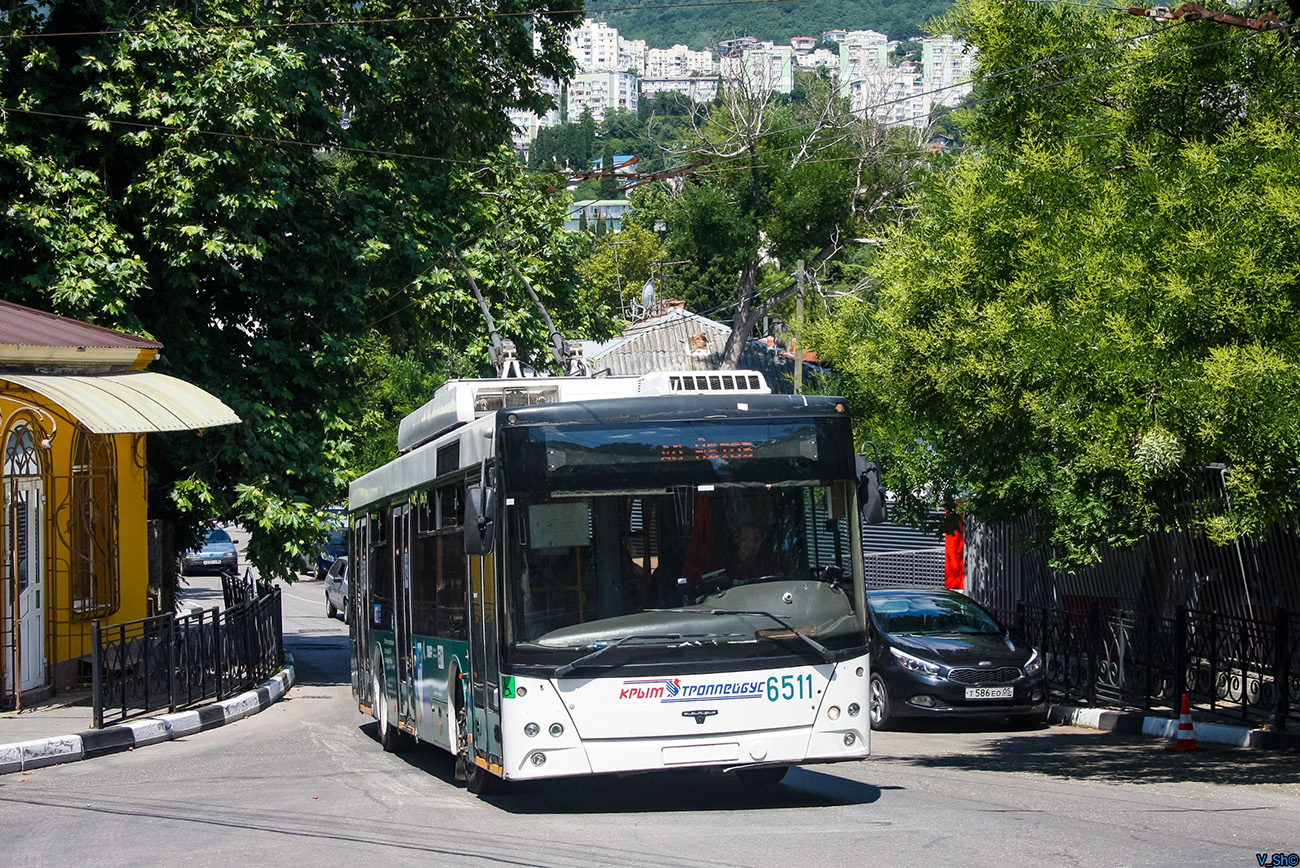 Крымский троллейбус, СВАРЗ-МАЗ-6275 № 6511