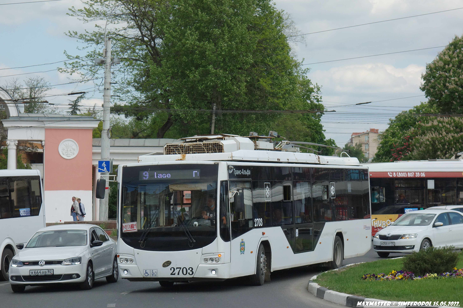 ყირიმის ტროლეიბუსი, VMZ-5298.01 “Avangard” № 2703 ყირიმის ტროლეიბუსი, VMZ-5298.01 “Avangard” № 2703
