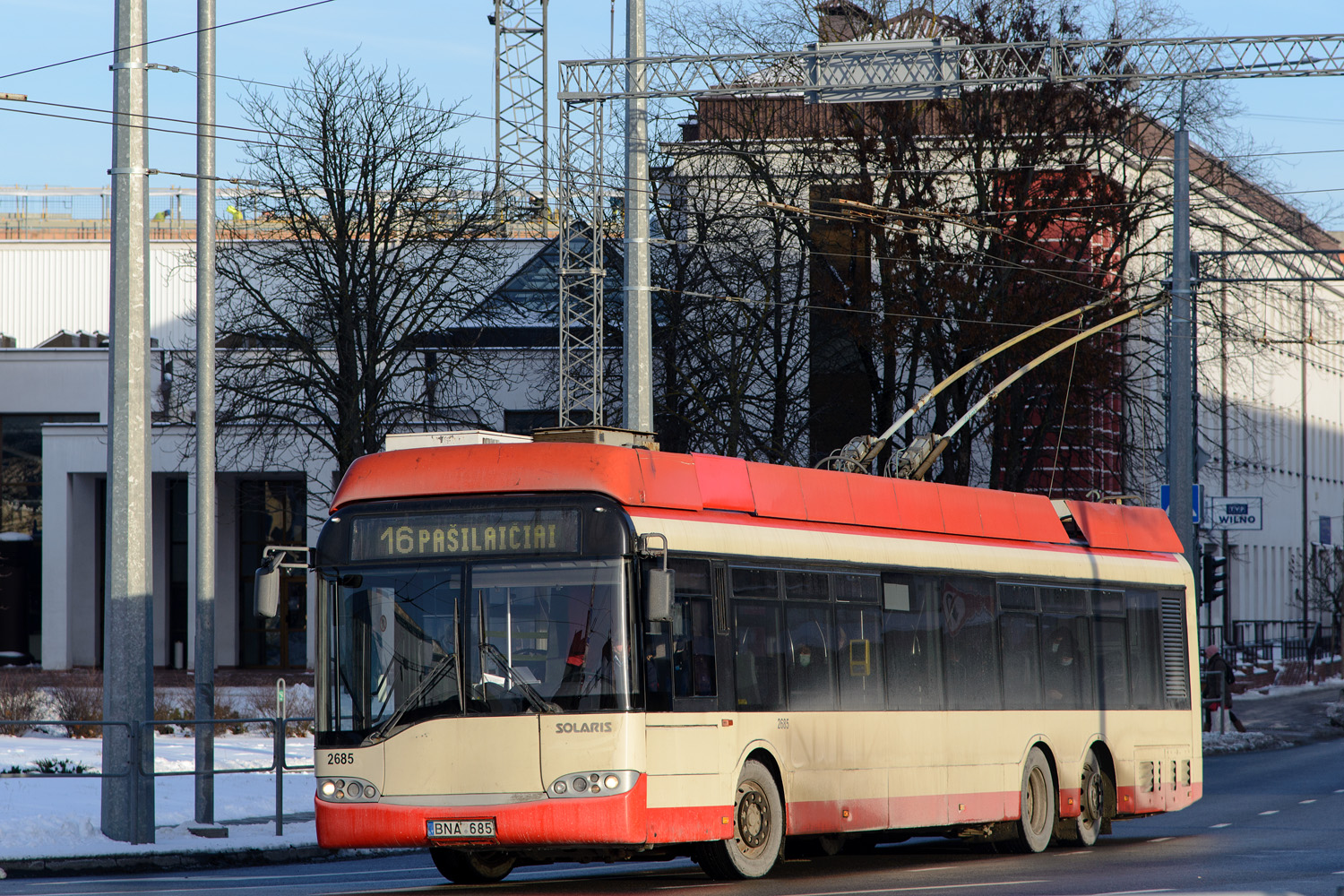 Vilnius, Solaris Trollino II 15 AC # 2685 Vilnius, Solaris Trollino II 15 AC # 2685