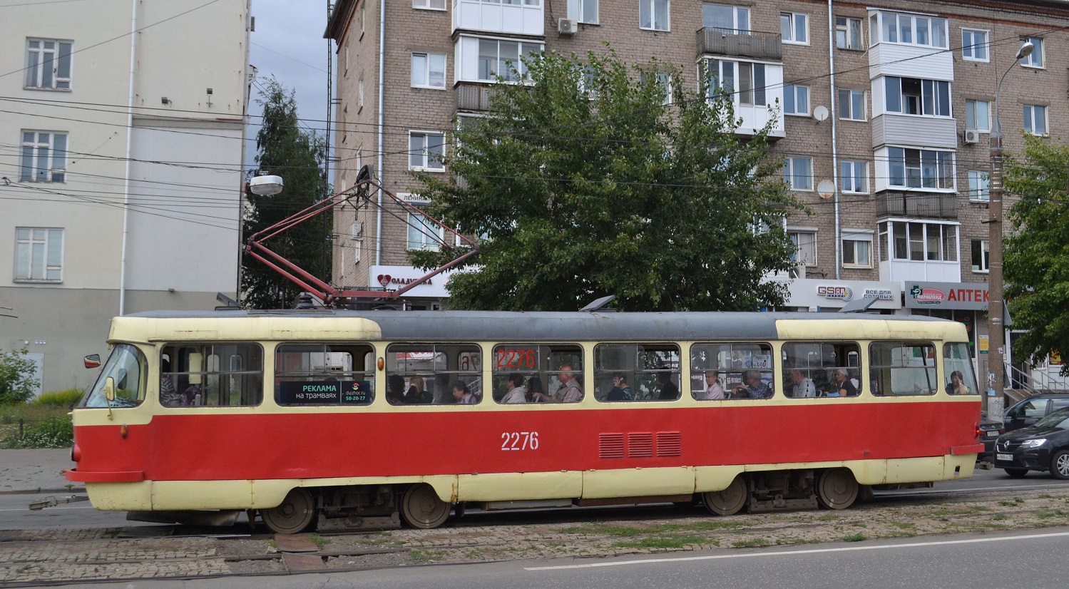 Ижевск, Tatra T3SU (двухдверная) № 2276