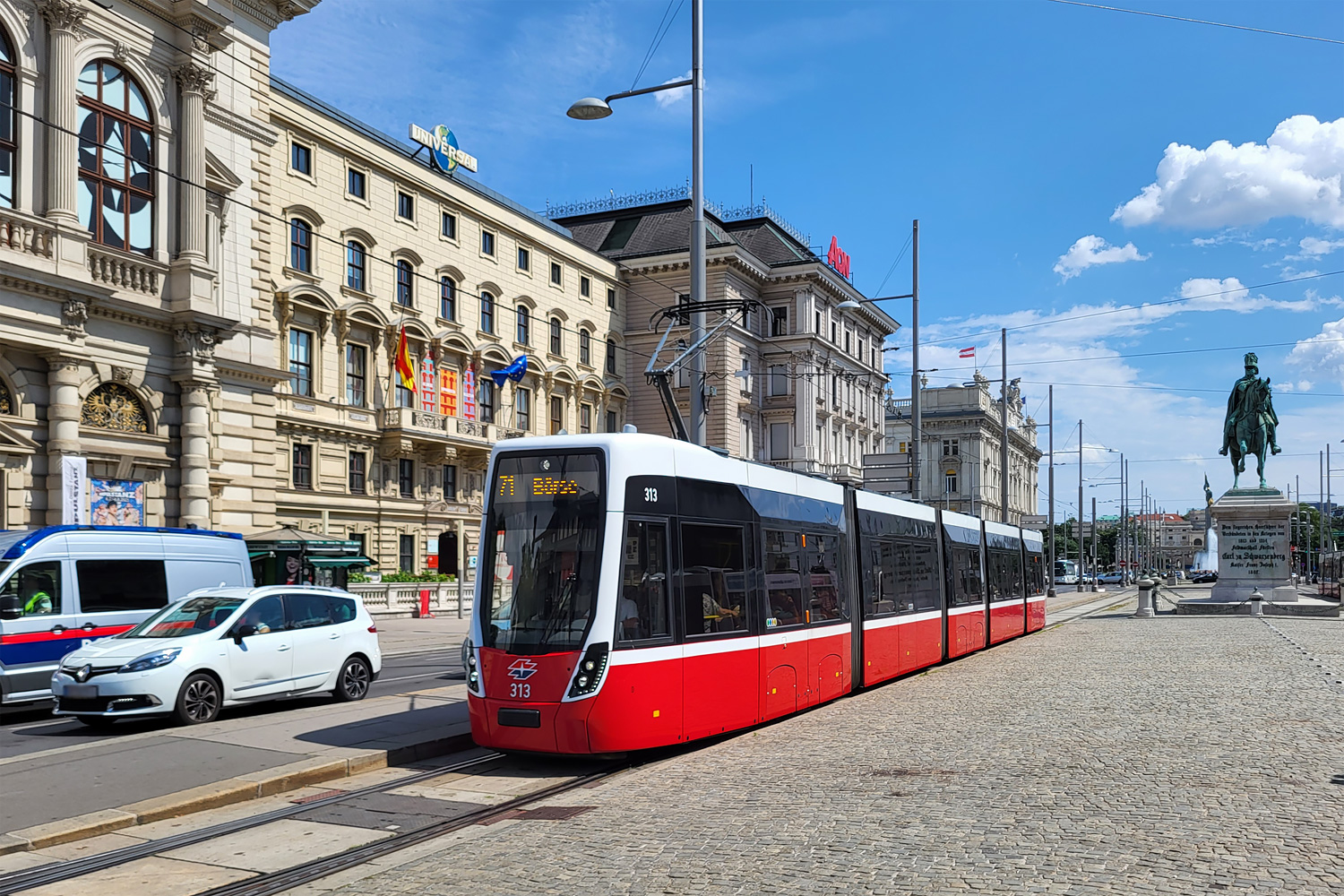 Wiedeń, Bombardier Flexity Wien (Type D) Nr 313 Wiedeń, Bombardier Flexity Wien (Type D) Nr 313
