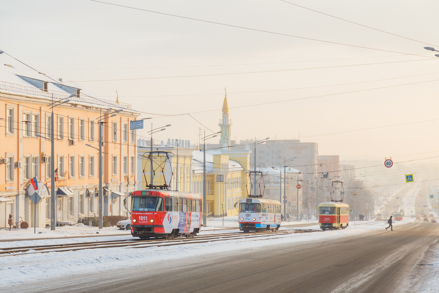 Ижевск, Tatra T3SU мод. Ижевск № 1011; Ижевск, Tatra T3K № 1207; Ижевск, Tatra T3SU (двухдверная) № 2244