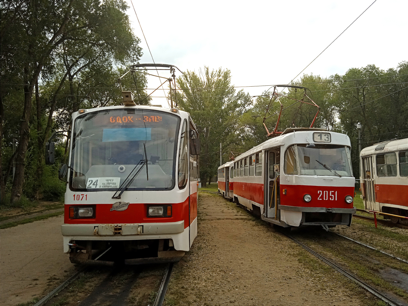 Самара, 71-405 № 1071; Самара, Tatra T3SU (двухдверная) № 2051