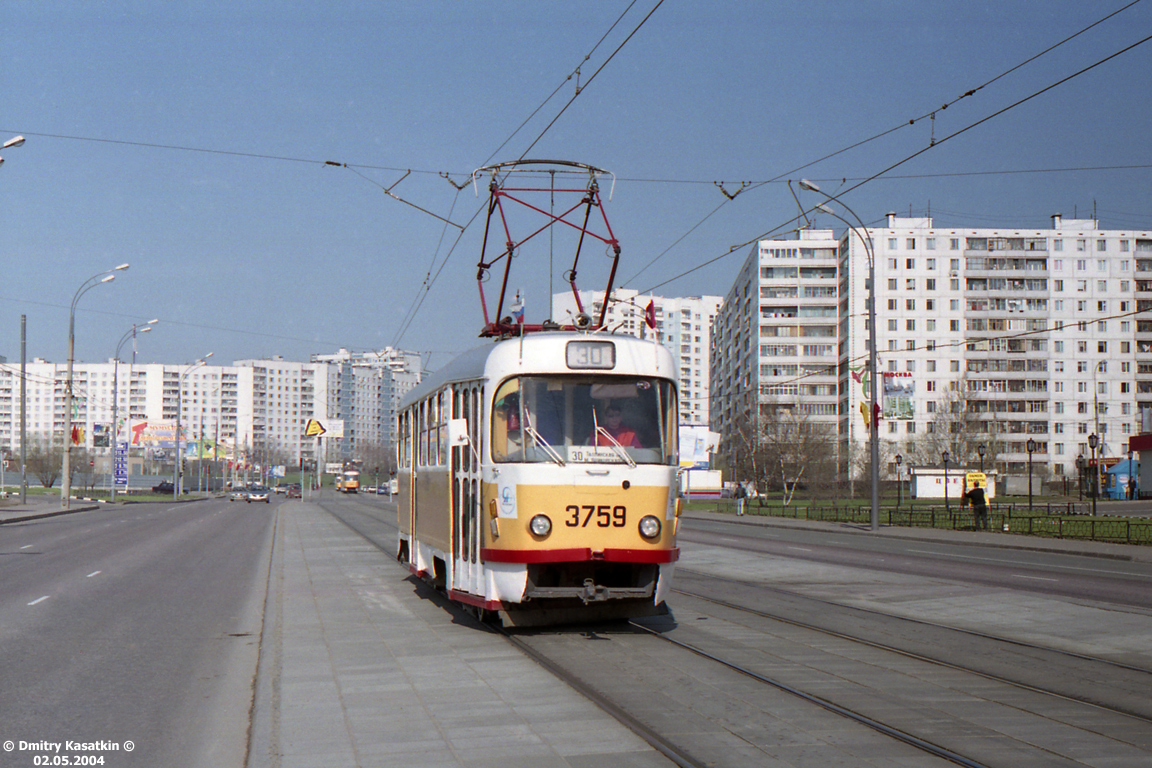 Москва, Tatra T3SU № 3759