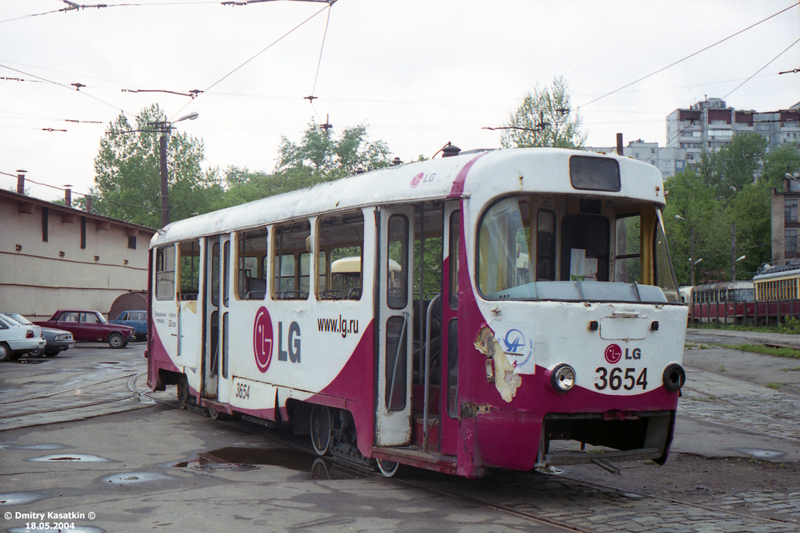 Москва, Tatra T3SU № 3654