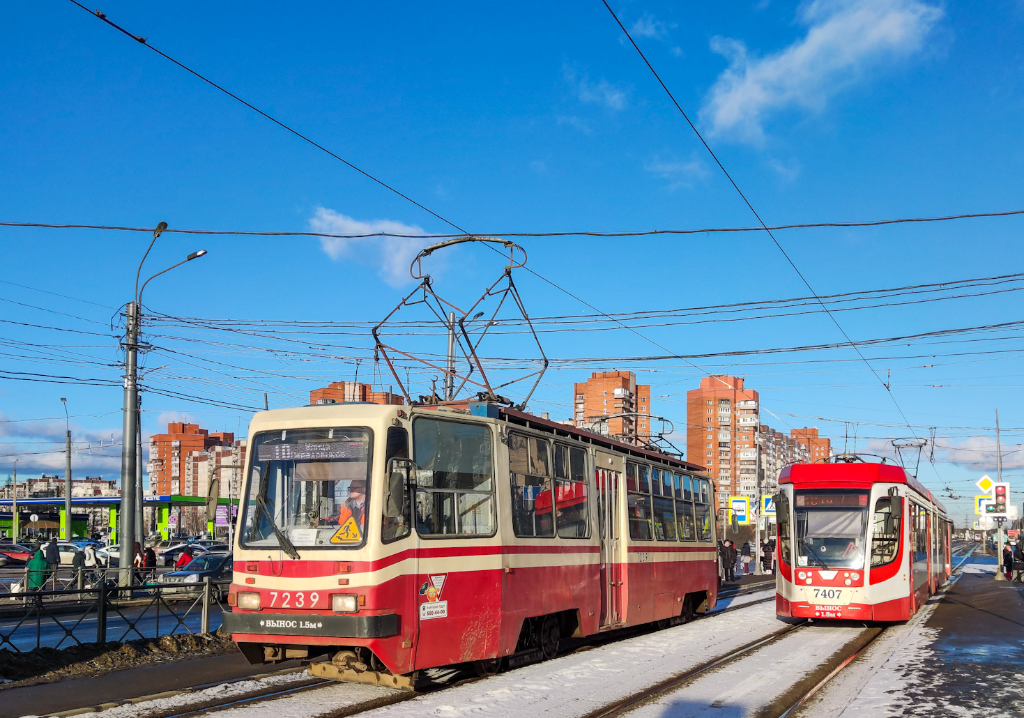 Санкт-Петербург, ТС-77 № 7239; Санкт-Петербург, 71-631-02 № 7407