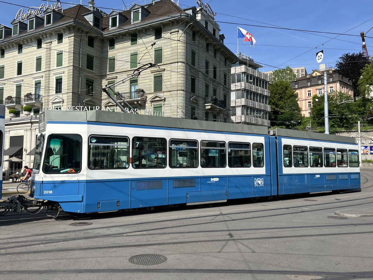 Цюрих, SWS/SWP/BBC Be 4/6 "Tram 2000" № 2018