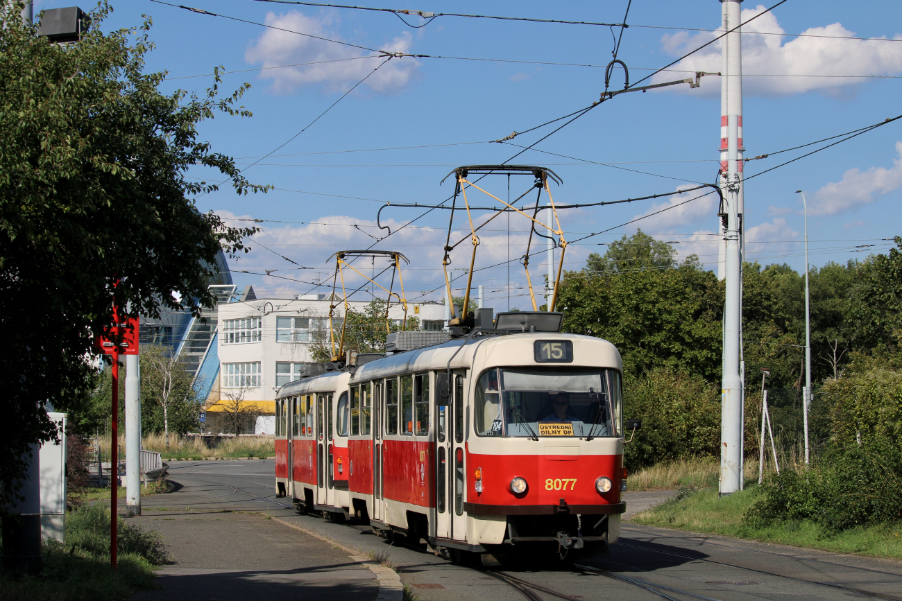 Прага, Tatra T3M2-DVC № 8077 Прага, Tatra T3M2-DVC № 8077