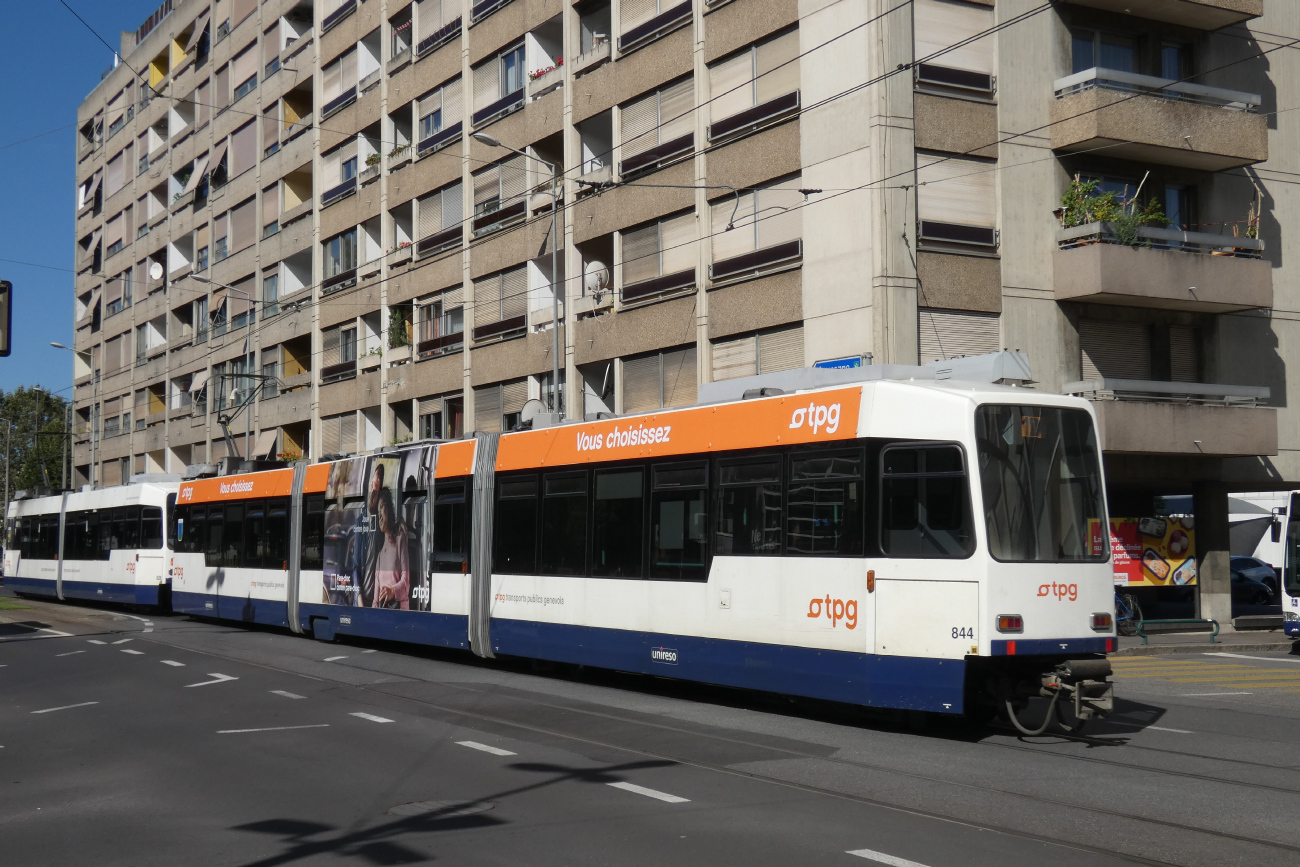 Женева, ACMV/ABB/Duewag Be 4/8 № 844