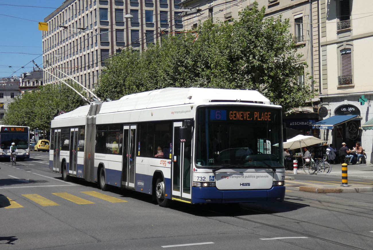 Женева, Hess SwissTrolley 3 (BGT-N2C) № 732