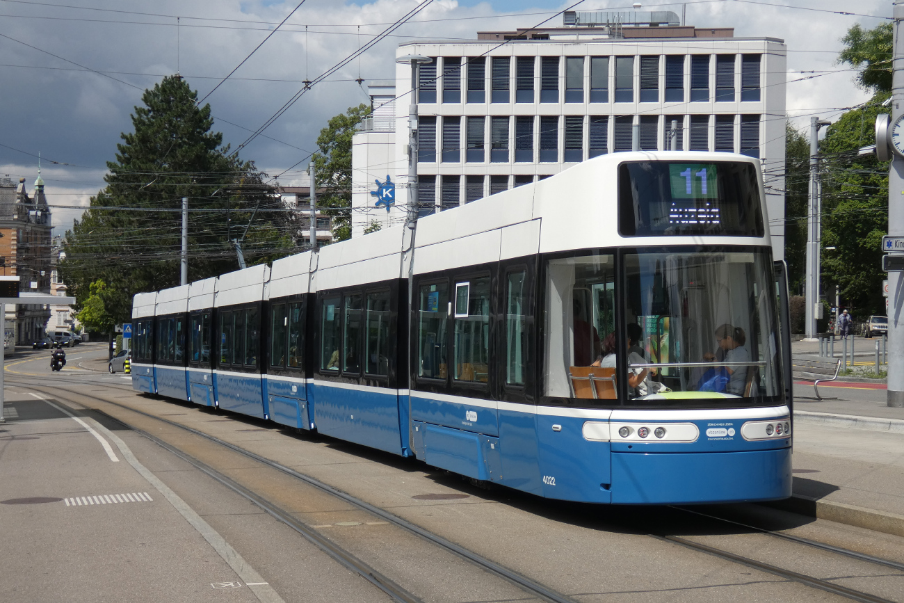 Цюрих, Bombardier Flexity Zürich № 4022