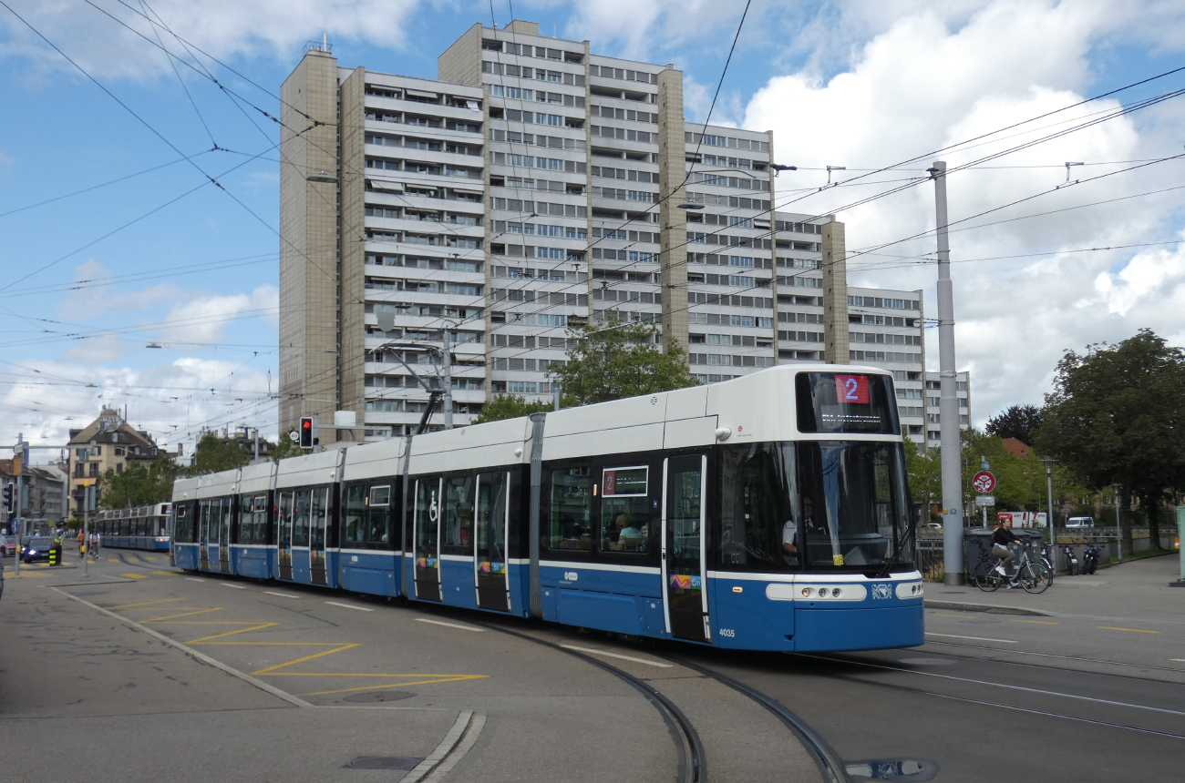 Цюрих, Alstom Flexity Zürich № 4035