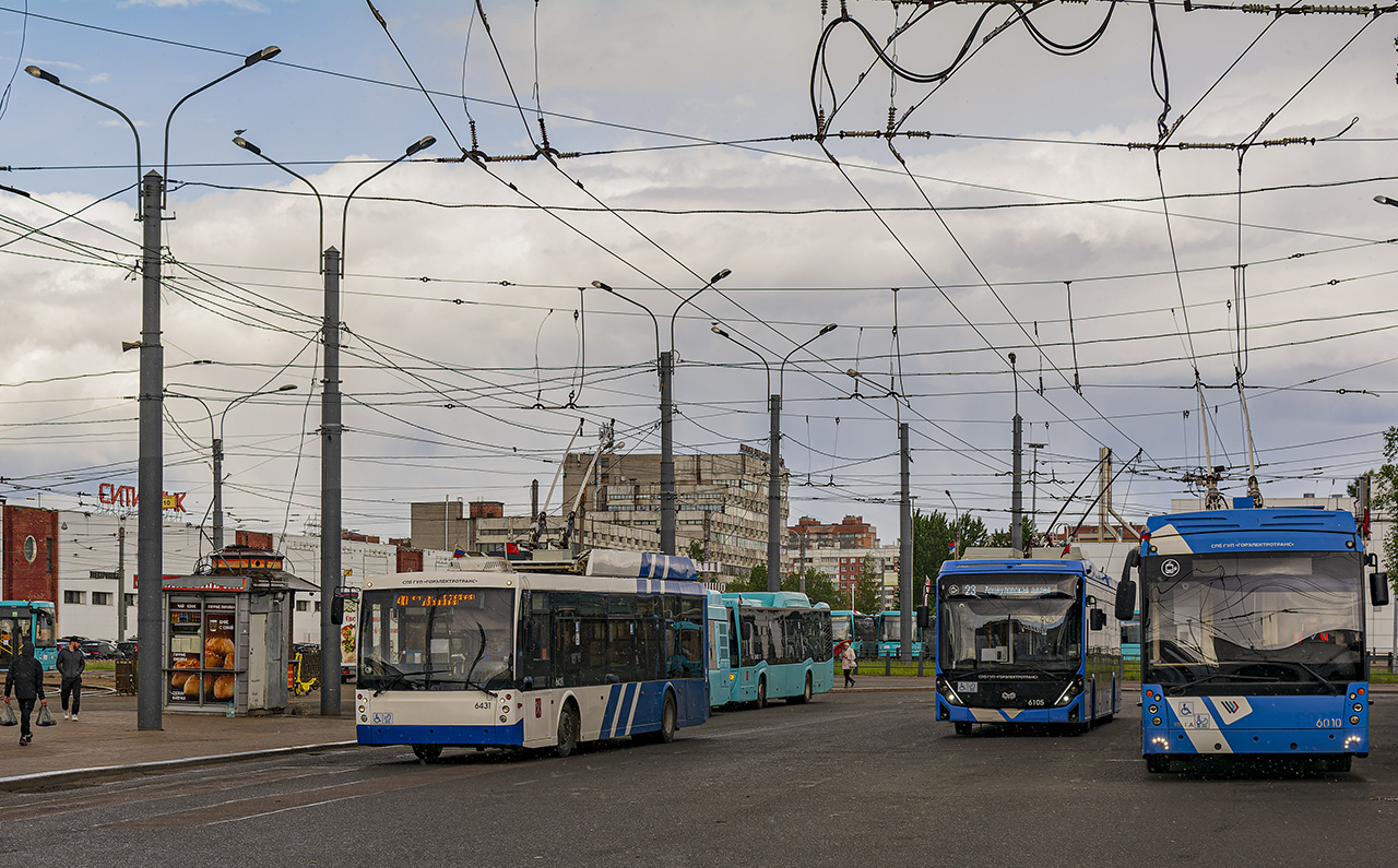 Санкт-Петербург, Тролза-5265.00 «Мегаполис» № 6431; Санкт-Петербург, Тролза-5265.08 «Мегаполис» № 6010