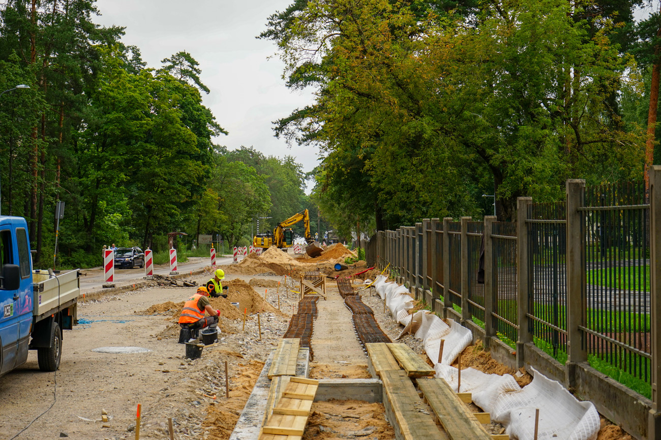 陶格夫匹爾斯 — Construction of new tram line Ķīmija — Stropi
