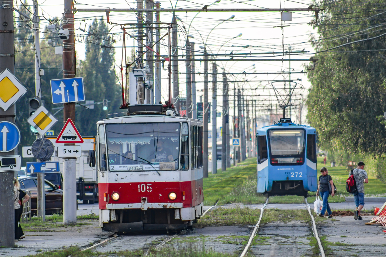 Липецк, Tatra T6B5SU № 105