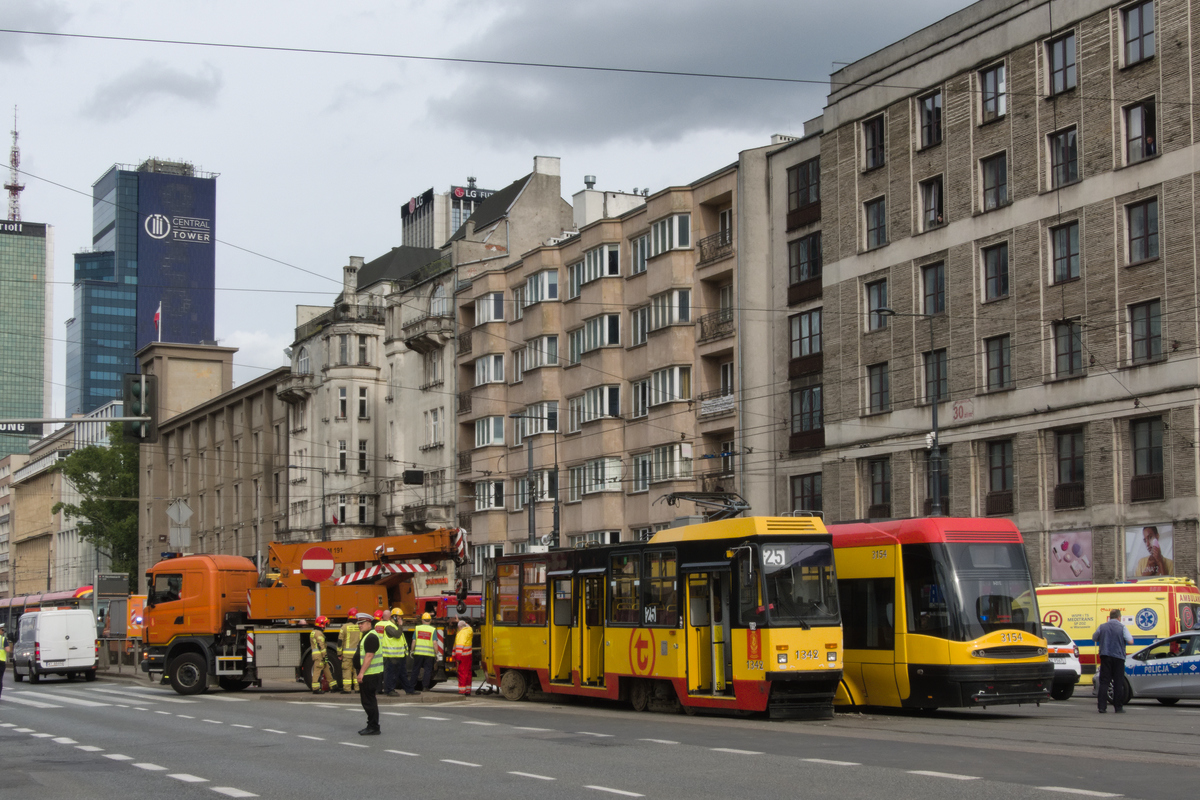 Варшава, Konstal 105Na № 1342; Варшава — Происшествия