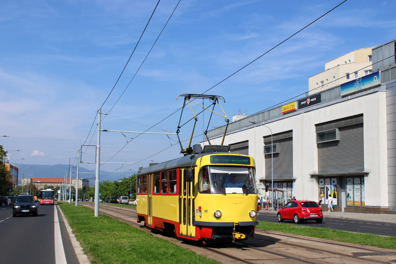 Мост ― Літвінов, Tatra T3M.3 № 305