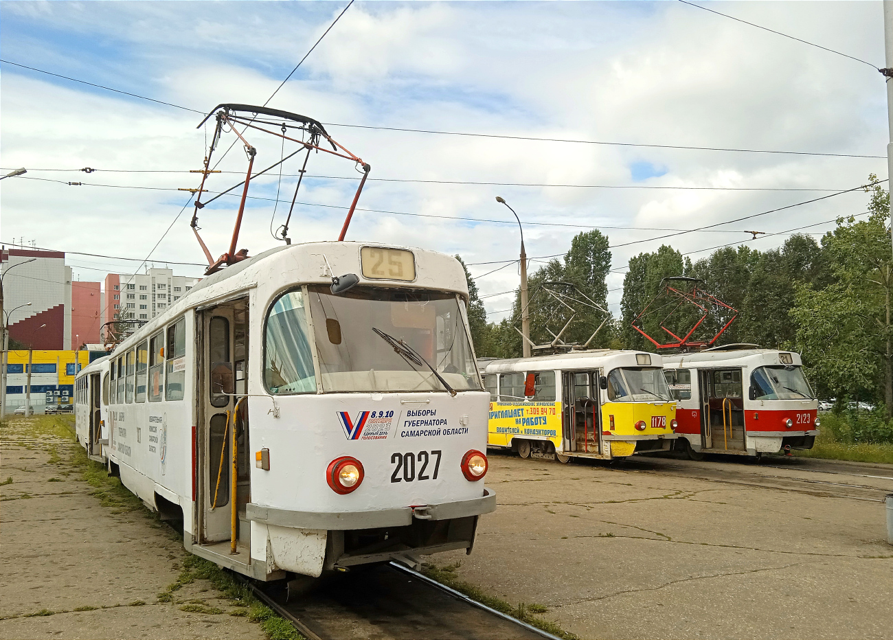 Самара, Tatra T3SU (двухдверная) № 2027