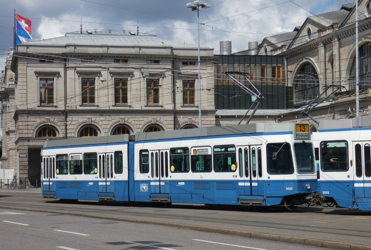 Цюрих, SWS/SWP/BBC Be 4/6 "Tram 2000" № 2032