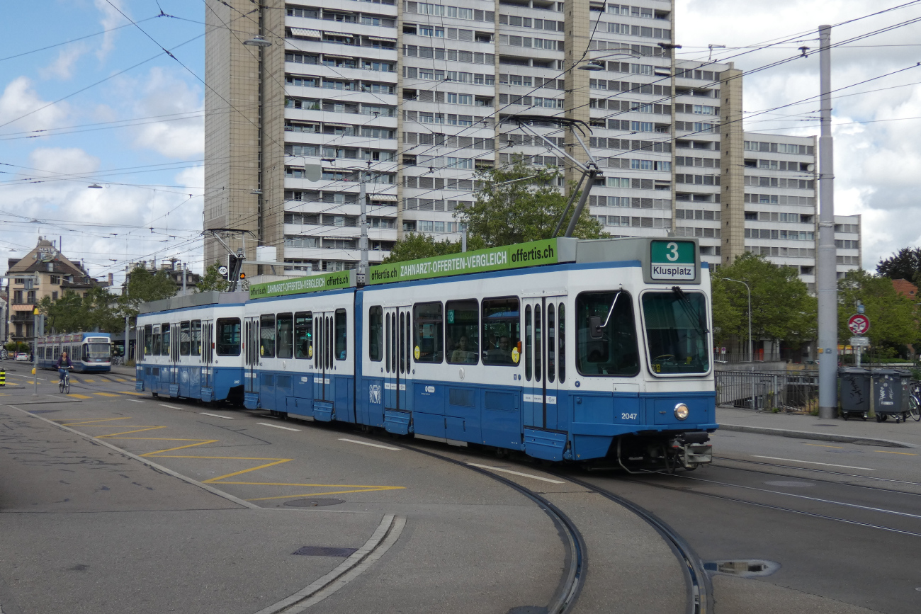 Цюрих, SWP/SIG/BBC Be 4/6 "Tram 2000" № 2047