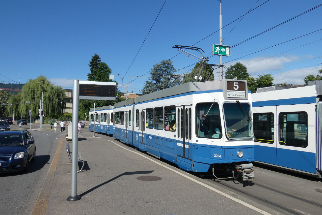 Цюрих, SWP/SIG/BBC Be 4/6 "Tram 2000" № 2054